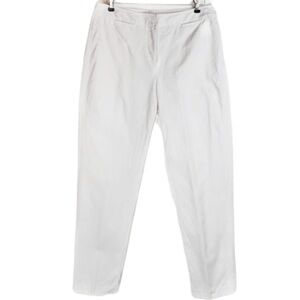 J. McLaughlin Putney Pants NWT Cotton Twill White Size 8